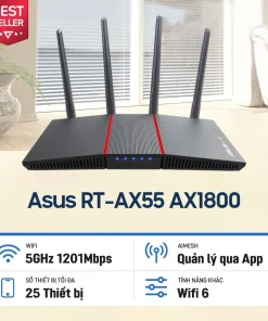 Bộ định tuyến Wifi 6 Asus RT-AX55 chuẩn AX1800
