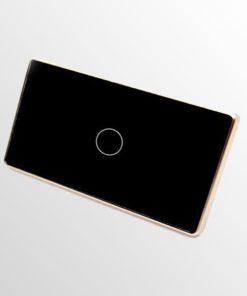 Công tắc thông minh cao cấp viền vàng - 1 nút, Tuya Platform, Zigbee 3.0