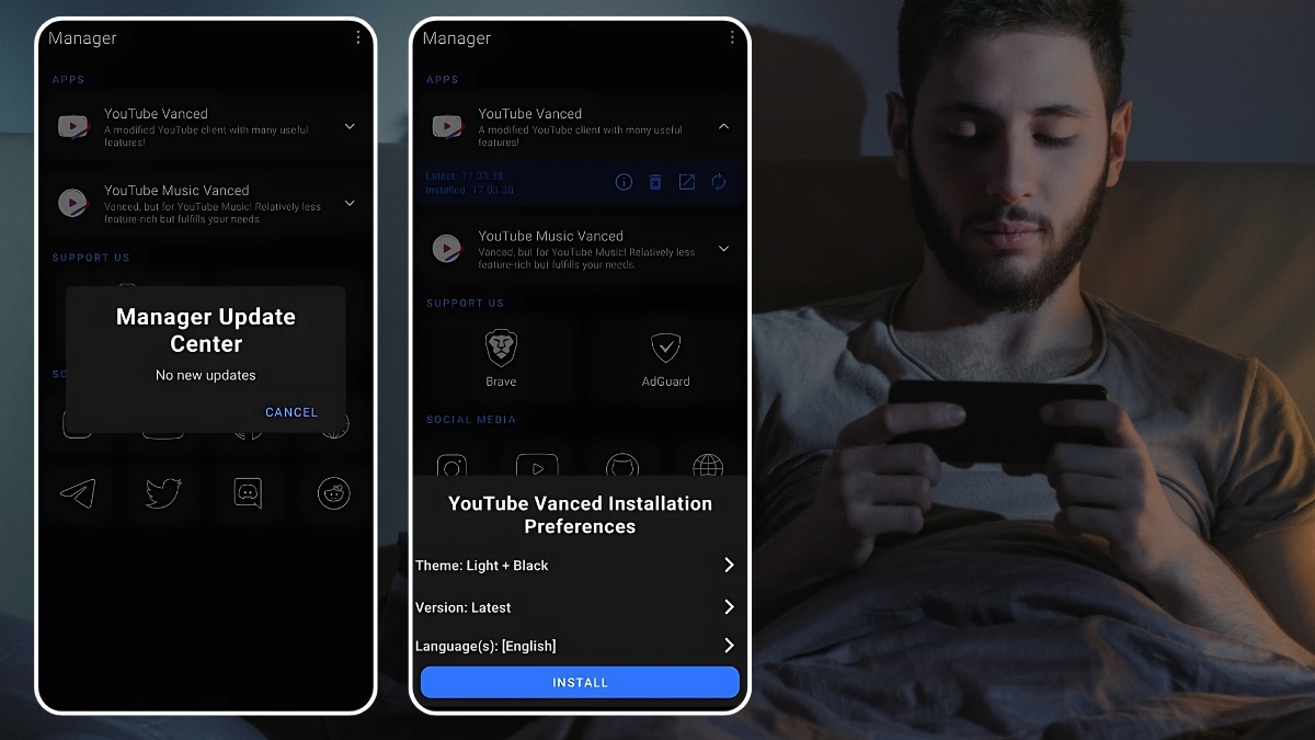 Tính năng của YouTube Vanced Manager vô cùng tiện ích